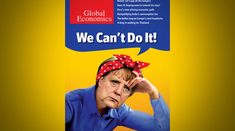 Γιατί το Bloomberg εμφανίζει τη Μέρκελ αδύναμη με φακιόλι