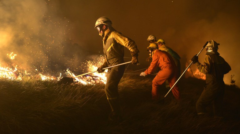 Πυρκαγιές σε δάση της Ισπανίας στην καρδιά του χειμώνα