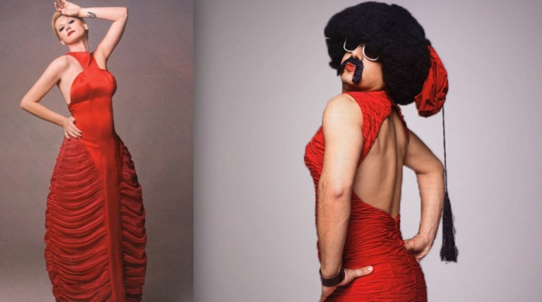 Ο τσολιάς της Ελληνοφρένειας φωτογραφήθηκε ως... Ραχήλ Μακρή!