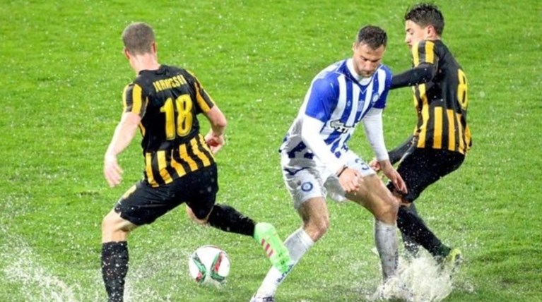 1-1 ο Ηρακλής με την ΑΕΚ στην πισίνα του Καυτατζογλείου