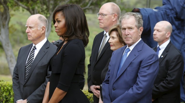 10 προεδρικές οικογένειες στην κηδεία της Νάνσι Ρίγκαν