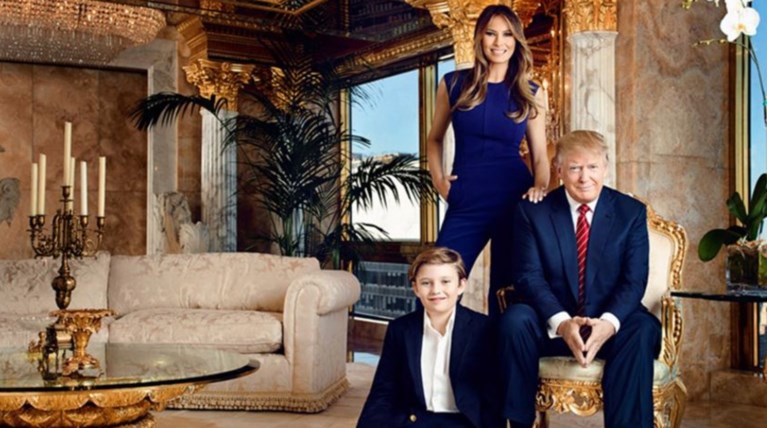 Το χρυσοποίκιλτο παλάτι του Τραμπ και της Μελάνια στη Ν.Υόρκη - φωτό -