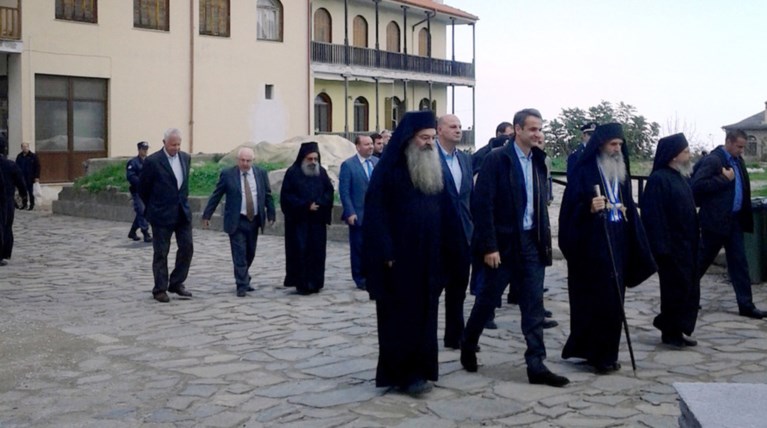 Η επίσκεψη Μητσοτάκη στο Αγιον Ορος-Δείτε εικόνες