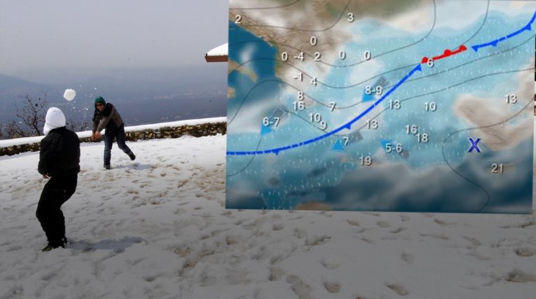 Τριήμερη «επέλαση» του χιονιά: Ο χάρτης της κακοκαιρίας