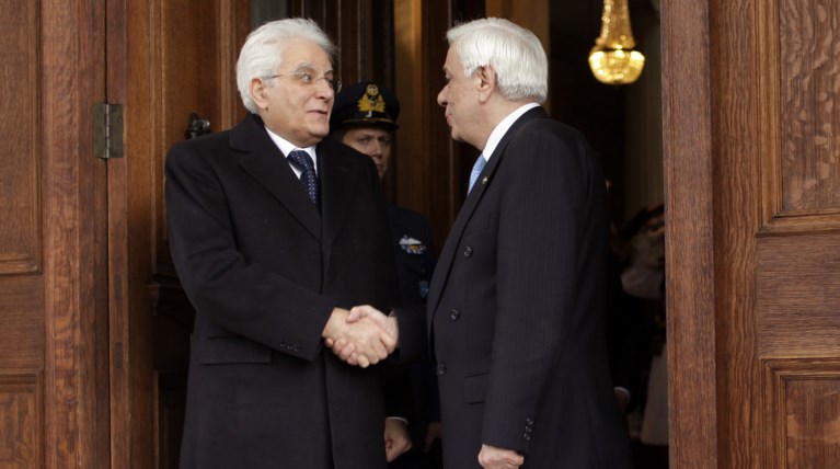 Στην Αθήνα ο ιταλός πρόεδρος, συναντήσεις με Παυλόπουλο - Τσίπρα