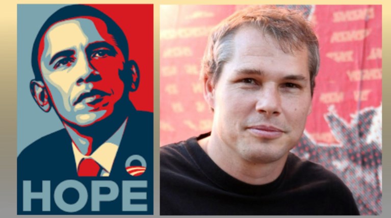 Ο δημιουργός της αφίσας του Ομπάμα στέλνει ένα μήνυμα στον Ντόναλντ Τραμπ