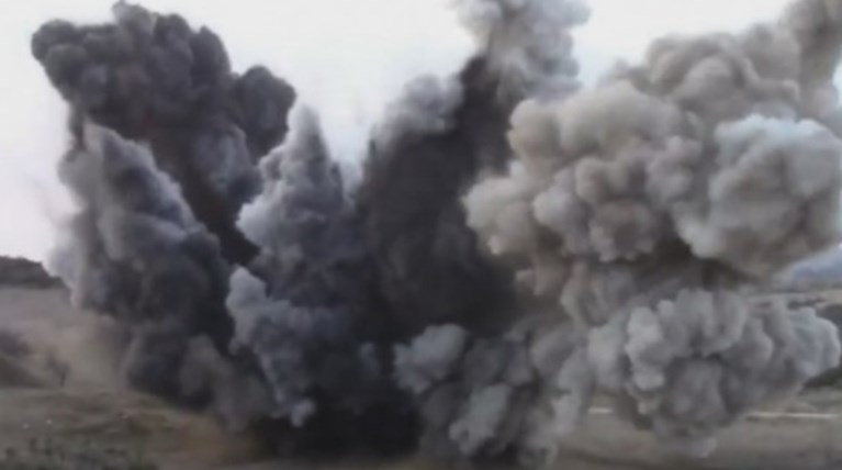 Η ελεγχόμενη έκρηξη της βόμβας που βρέθηκε στο Κορδελιό
