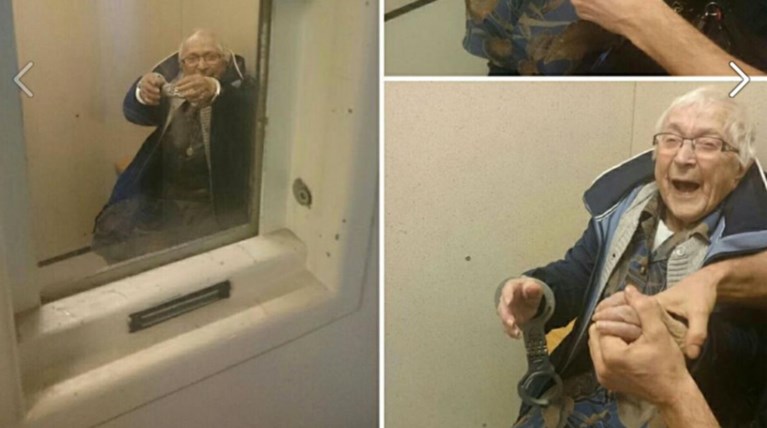 Γιαγιά 99 ετών ζήτησε να συλληφθεί για να ζήσει την εμπειρία!