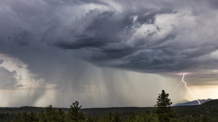 Μπουρίνι σάρωσε τον Βόλο - Ζημιές και κυκλοφοριακό χάος