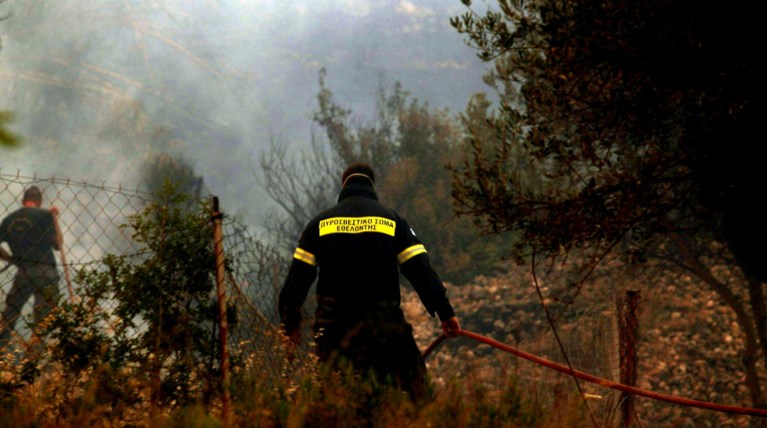 Ζάκυνθος: Μεγάλη πυρκαγιά σε δασική έκταση στις Μαριές