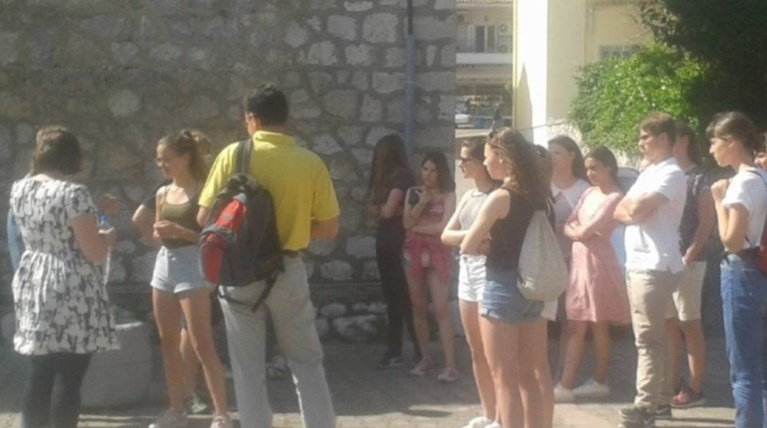 Επίσκεψη Γερμανών μαθητών στο Μουσείο Θυμάτων Διστόμου -φωτό