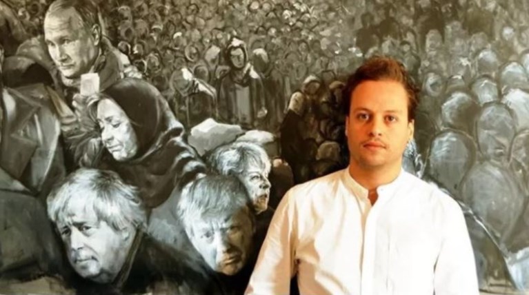 Ο σύριος καλλιτέχνης που μεταμόρφωσε τους πολιτικούς ηγέτες σε πρόσφυγες