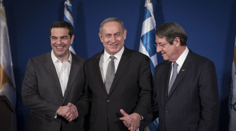 Συνάντηση Τσίπρα - Αναστασιάδη- Νετανιάχου στη Θεσσαλονίκη