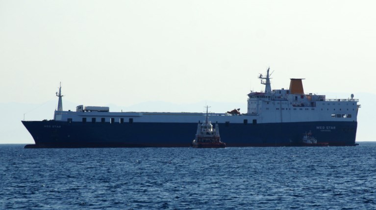 Εσβησε η φωτιά στο πλοίο MED STAR στη Ρόδο