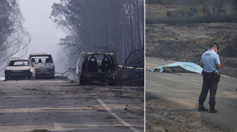 Τραγωδία στην Πορτογαλία:  Άνθρωποι κάηκαν ζωντανοί μέσα στα ΙΧ τους