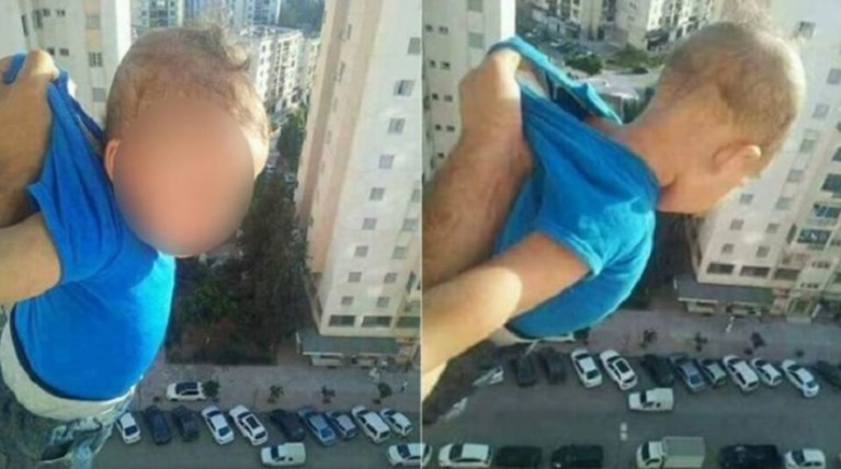"Κρέμασε" το μωρό από το παράθυρο του 15ου ορόφου για τα like