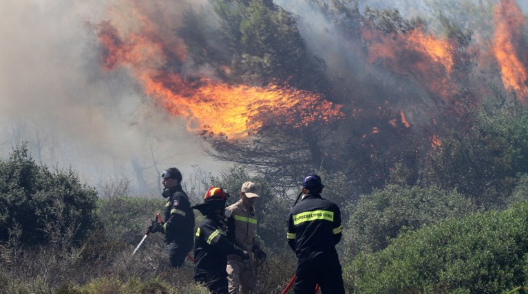 Ζάκυνθος: Μεγάλη πυρκαγιά σε εξέλιξη στο Αργάσι