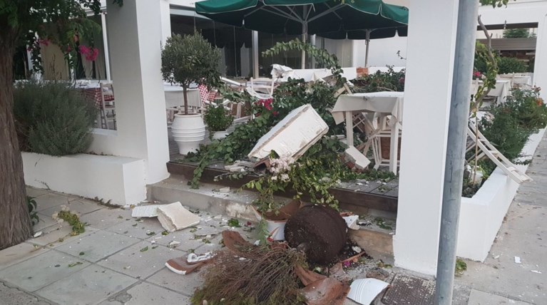 Σεισμός στην Κω: Oι πρώτες εικόνες με το φως της ημέρας