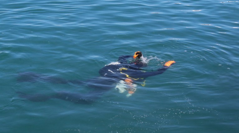 Βρήκαν δύτη σε λιπόθυμη κατάσταση μέσα στη βάρκα του