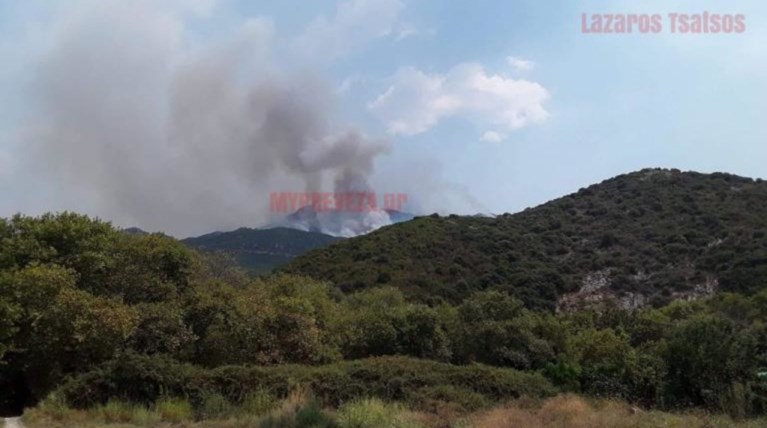 Μεγάλη φωτιά στο δάσος του Αχέρωντα