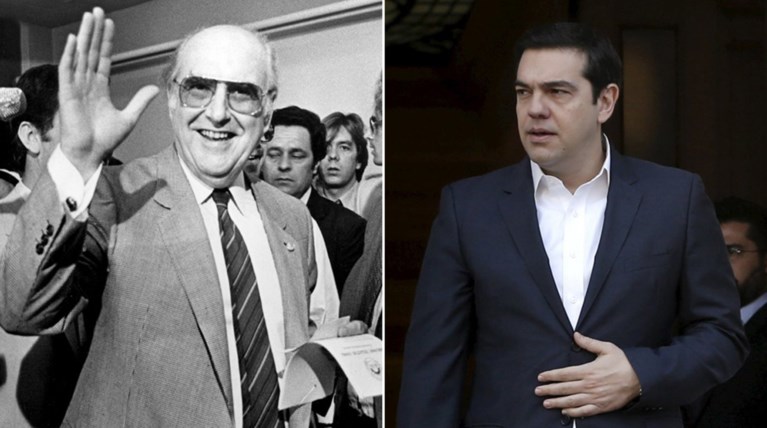 Θύελλα για το «κοστούμι» του Ανδρέα που «φόρεσε» ο Τσίπρας