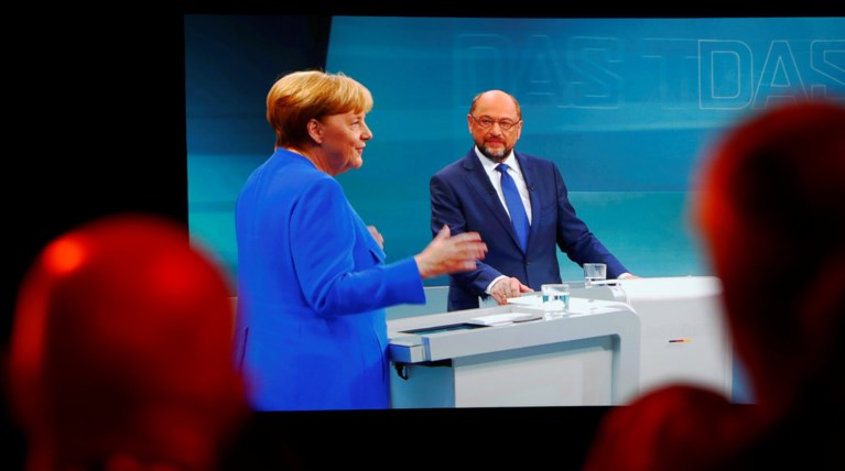 Νικήτρια η Μέρκελ στο debate απέναντι στον Σουλτς