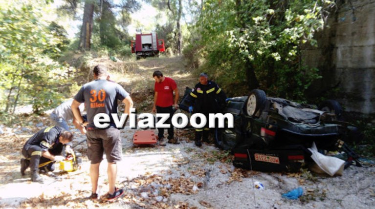 Σοκ από τροχαίο στην Εύβοια: «Βουτιά θανάτου» από γέφυρα