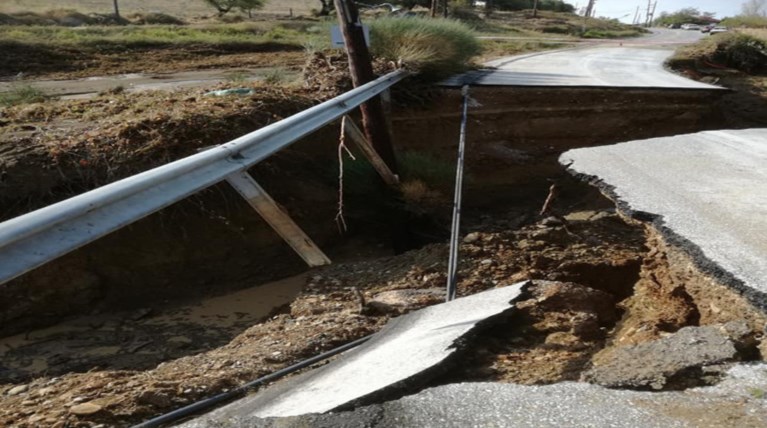 Εικόνες «βιβλικής» καταστροφής στη Σαμοθράκη