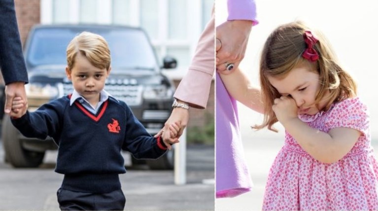 H τρυφερή αντίδραση της πριγκίπισσας Σάρλοτ όταν ο Τζορτζ πήγε σχολείο