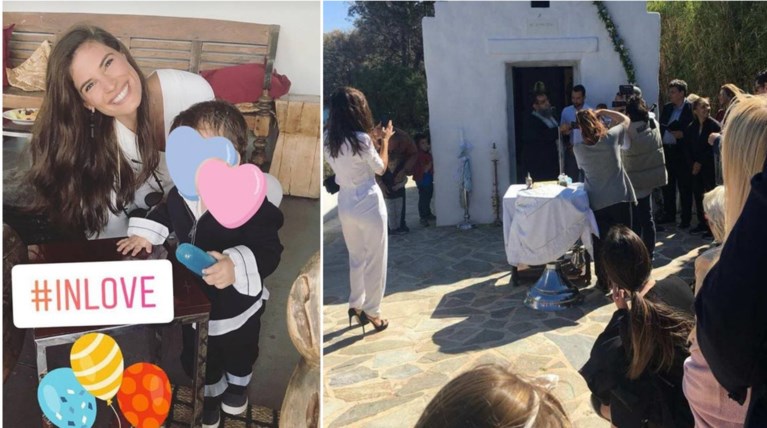 Νονός ο Σάκης Τανιμανίδης με... φωτογράφο τη Χριστίνα Μπόμπα [Εικόνες]