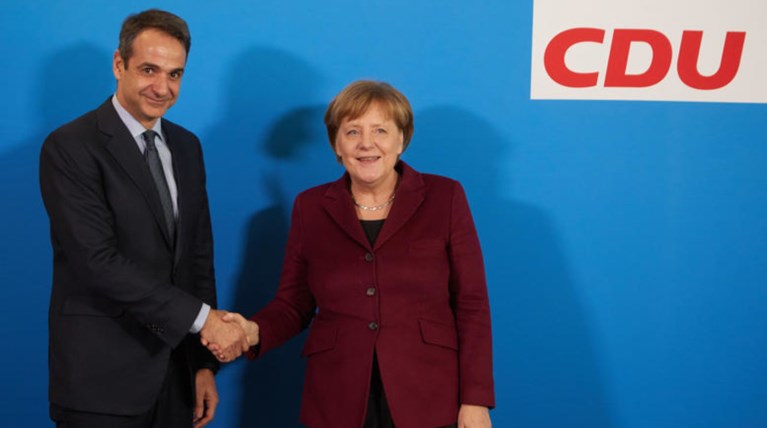 Πρώτο τετ α τετ Μητσοτάκη- Μέρκελ μετά τις γερμανικές εκλογές