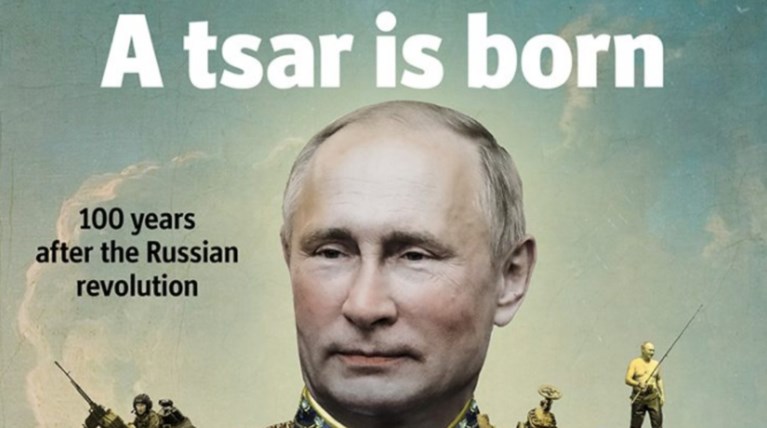 Ο Πούτιν ως... νέος Τσάρος στο εξώφυλλο του Economist