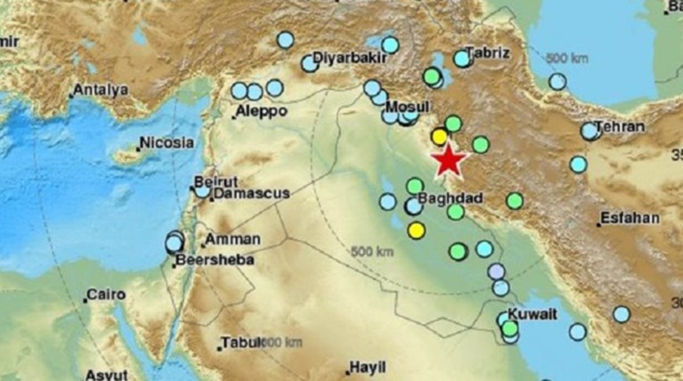 Ισχυρός σεισμός 7,2 R στα σύνορα Ιράκ και Ιράν- Δεκάδες νεκροί