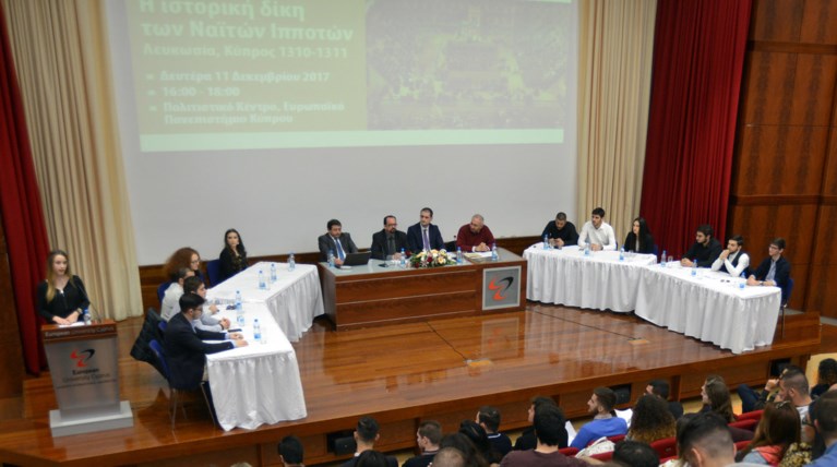 Ναΐτες ιππότες "ξαναζούν" στη Νομική του Ευρωπαϊκού Πανεπιστημίου Κύπρου