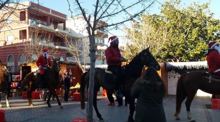 Αγιος Βασίλης με άλογο στην Πρέβεζα