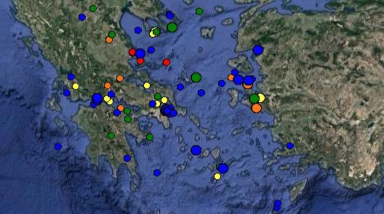 Σεισμικές δονήσεις σε Σέρρες και Κρήτη
