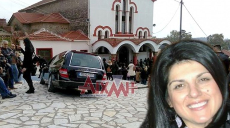 Πόνος και βαθιά οδύνη στην κηδεία της 44χρονης Ειρήνης