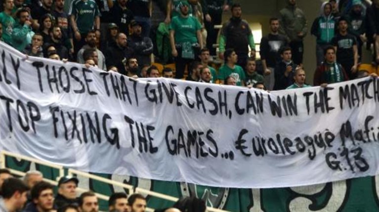 Οπαδοί του ΠΑΟ κατά Euroleague: Σταματήστε να στήνετε αγώνες