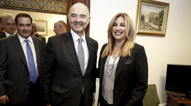 Μήνυμα Φώφης σε Μοσκοβισί για χρέος, ανάπτυξη, πλεονάσματα
