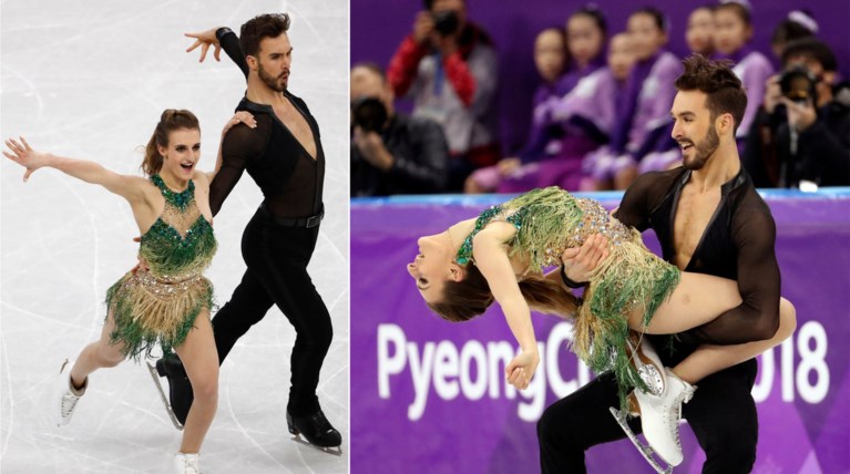 H ελληνογαλλίδα & το ατύχημα με το φόρεμα που έπεσε ενώ χόρευε στον πάγο