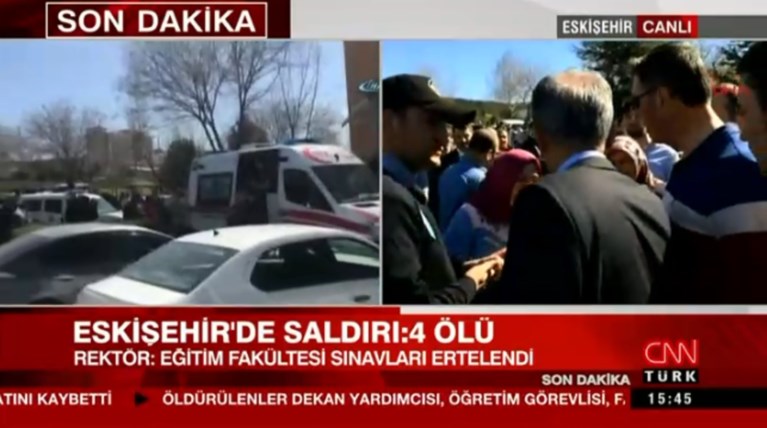 Τουρκία: Τέσσερις νεκροί από πυρά σε πανεπιστήμιο του Εσκισεχίρ