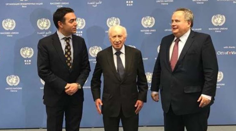 Ολοκληρώθηκε η τριμερής συνάντηση Κοτζιά - Ντιμιτρόφ - Νίμιτς στη Βιέννη