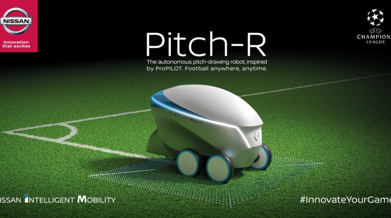 Nissan: Σκόραρε στον τελικό του UEFA Champions League με το ρομπότ Pitch-R