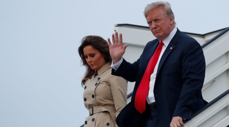 Στις Βρυξέλλες ο Τραμπ για τη σύνοδο κορυφής του ΝΑΤΟ - Eικόνες