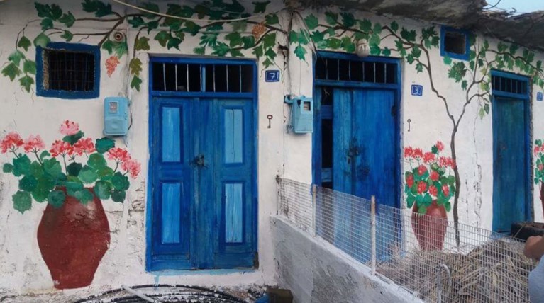 Εργα τέχνης ερειπωμένα κτίρια σε χωριά του Ηρακλείου [Εικόνες]