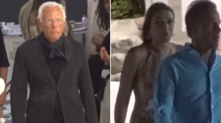 Απόβαση διασήμων: Τζόρτζιο Αρμάνι & Λιζ Χάρλει στα σοκάκια της Μυκόνου