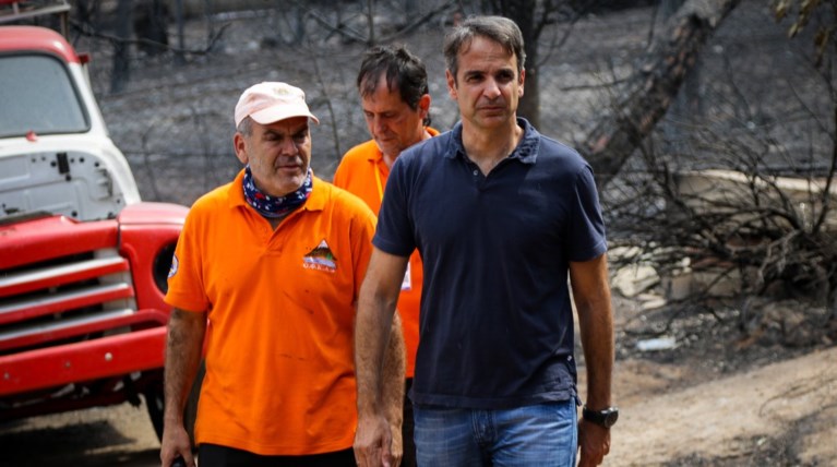 Το Μάτι επισκέφτηκε ο Κυριάκος Μητσοτάκης