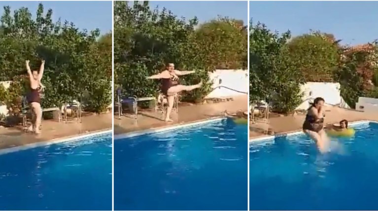 Ακομπλεξάριστη Σοφία Βογιατζάκη: Κάνει βουτιές στην πισίνα ως... μπαλαρίνα