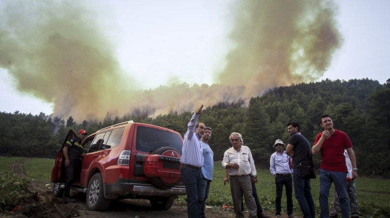 Σε ύφεση η φωτιά στην Δαφνιώτισσα Ηλείας