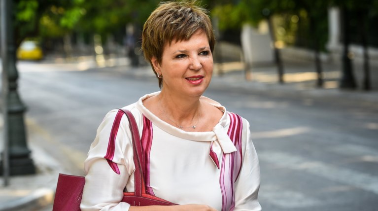Eσπασε το ανδρικό άβατο του υπ. Προστασίας του Πολίτη η Ολγα Γεροβασίλη